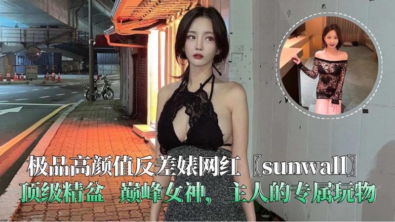 极品高颜值反差婊网红〖sunwall〗顶级精盆 巅峰女神，主人的专属玩物
